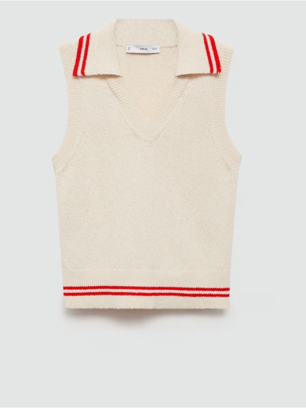 Mango Striped Knitted Vest - Picture 4 of 13